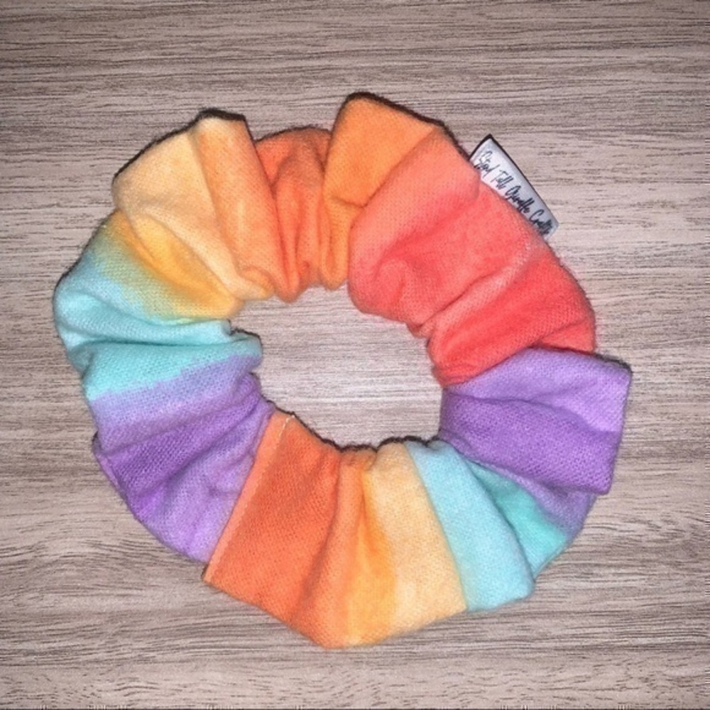 $7ea or 3/$15 ombré rainbow hair Scrunchie new